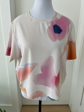 SAMSARA Technical Tee Party Pace Floral Cycling Running Quick Dry Lightweight